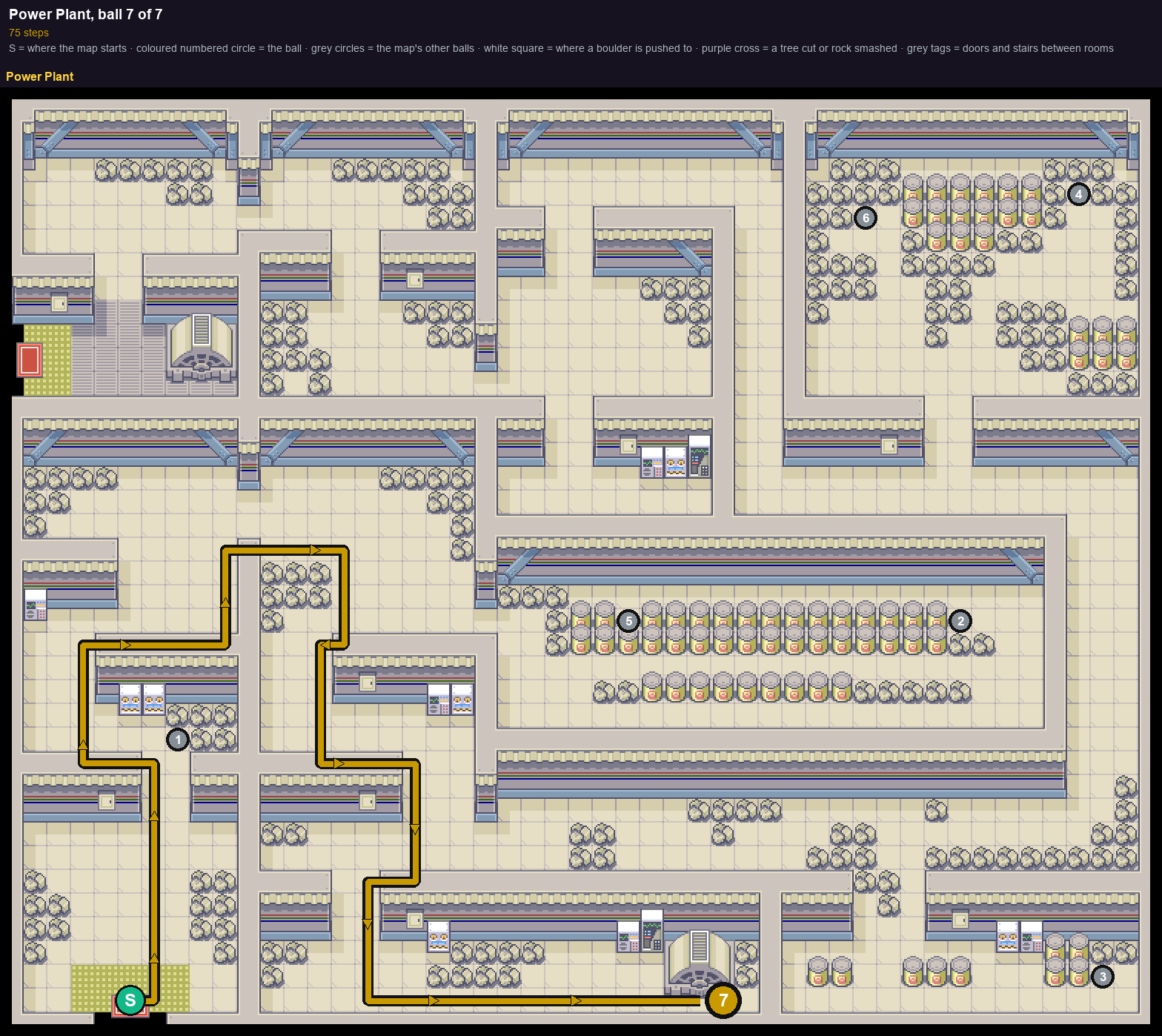 Power Plant: the walk from its start to Poké Ball 7